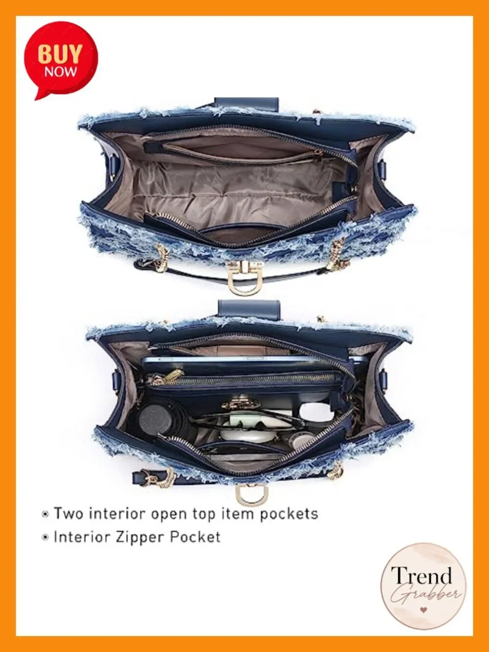 Vegan Leather Hobo Satchel Bag with Gold Hardware, Convertible Tote